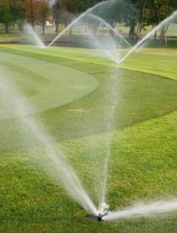 Sprinkler at work